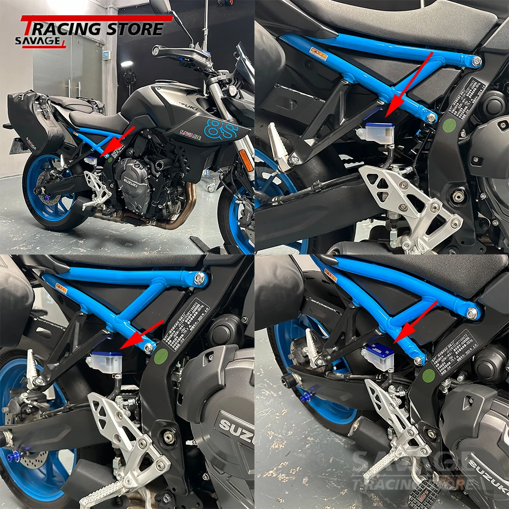 Couvercle de réservoir à intervalles principaux de frein arrière, Suzuki GSX8R, GSXS8R, GSX8S, GSX1300R, Hayabusa 1300, GSPoly GSX, GSF, GSXS 650, 1000, DL650