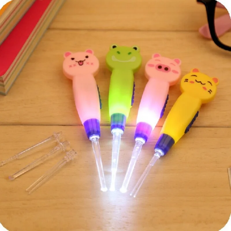 Baby Care Ear Cleaner LED Flashlight Earpick Remove Ear Wax Ear Curette Hygiene Ear Cure Ear Cleaning Tools