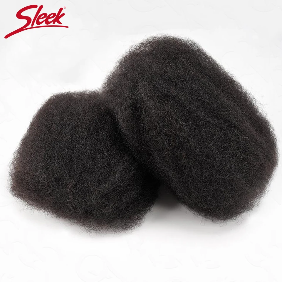 Sleek Remy Bulk Hair For Braiding Twist QVR Afro Kinky Curly Bulk Human Hair For Dreadlock Peruvian Natural Black Braid Hair