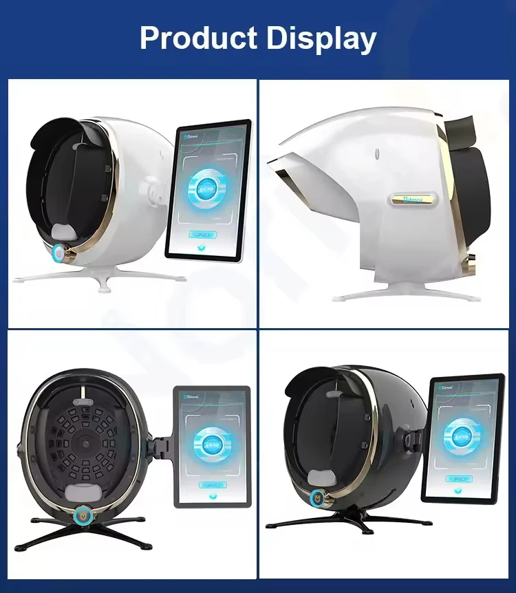 Most Popular Multilingual Bitmoji AI Intelligent HD Camera Skin Analyzer Full Face Scan Magic Mirror Skin Analysis Machine