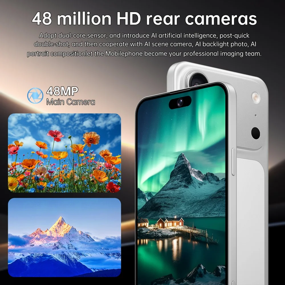 K-Touch Mobiltelefone M17 Pro Max Smartphone 5G Dual-SIM Android 15 Günstiges Handy 7,3 Zoll 16+48MP Kamera 7800mAh WIFI GPS Globale Version Mobiltelefone für Männer und Frauen – Detail 8
