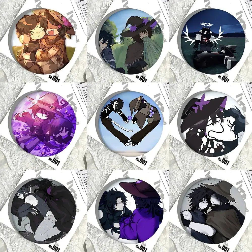 Anime Azure X Two Time Badges Tinplate Soft Button Pin Brooch Metal Badge Custom Jewelry Accessories Hat Bag Lapel