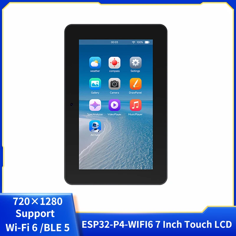 ESP32-P4-WIFI6 7인치 터치 LCD 개발 보드 HMI 올인원 10포인트 터치 720×1280 XiaoZhi용 Wi-Fi 6 /BLE 5 지원