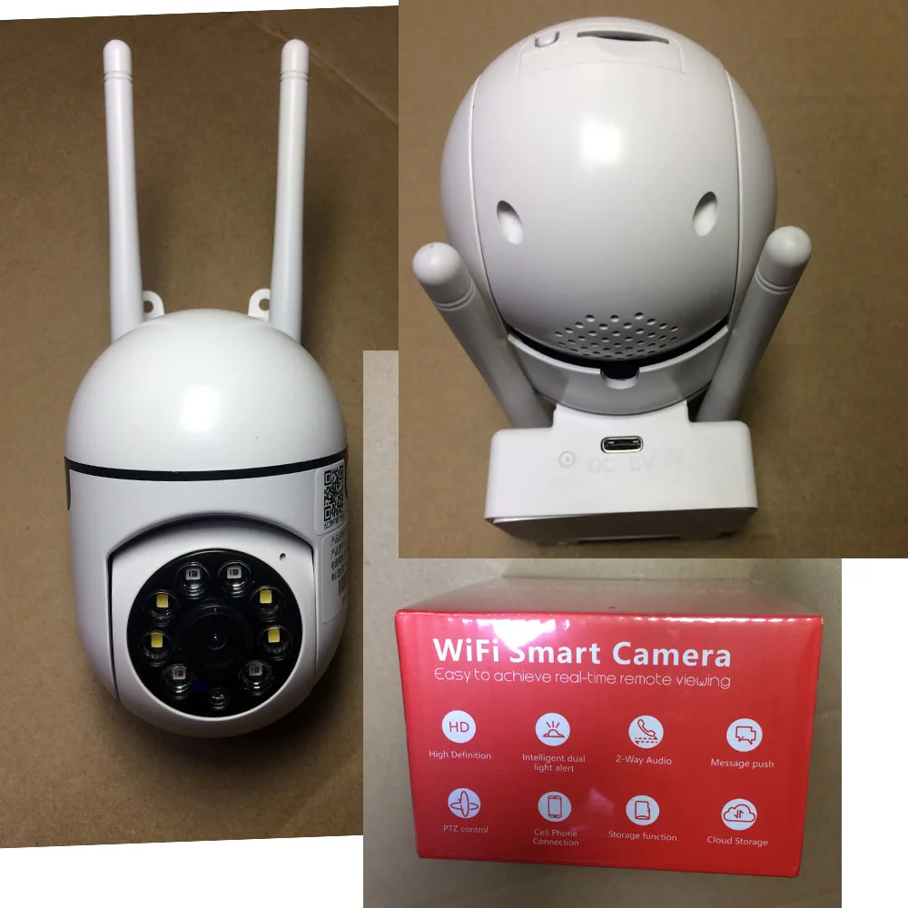 

Carpbaba 2MP Cameras Wifi Video Surveillance IP Outdoor Security Protection Monitor 4.0X Zoom Home Wireless Track Alarm