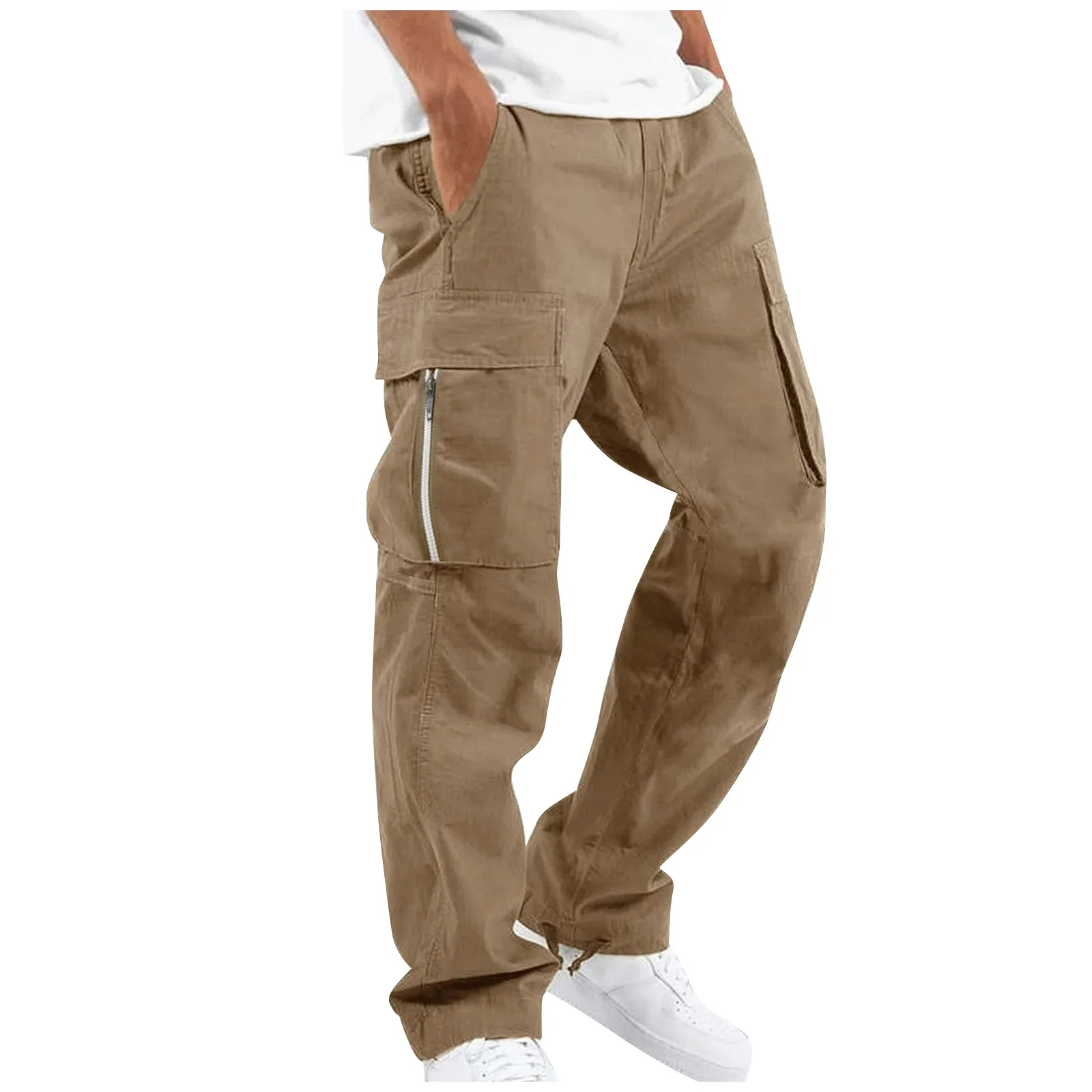 

Men'S Black Cargo Pants Men Joggers Hip Hop Pants Hippie Cargo Trousers For Men Streetwear Plus Size Pockets Oversize