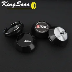 4PCS JDM SSR Center Cap Sport Rim 62mm Clip XXR Emblem Sticker Wheel Cover Caps Hub Cap Black & Silver