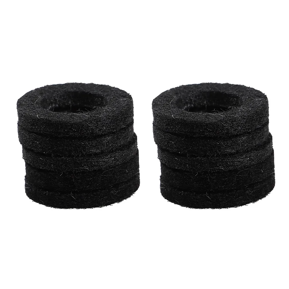 1Set Wind Music Press Key Wool Pad Small Size Cotton Elastic Press Button Pad Lightweight Compact for Most Instruments Black