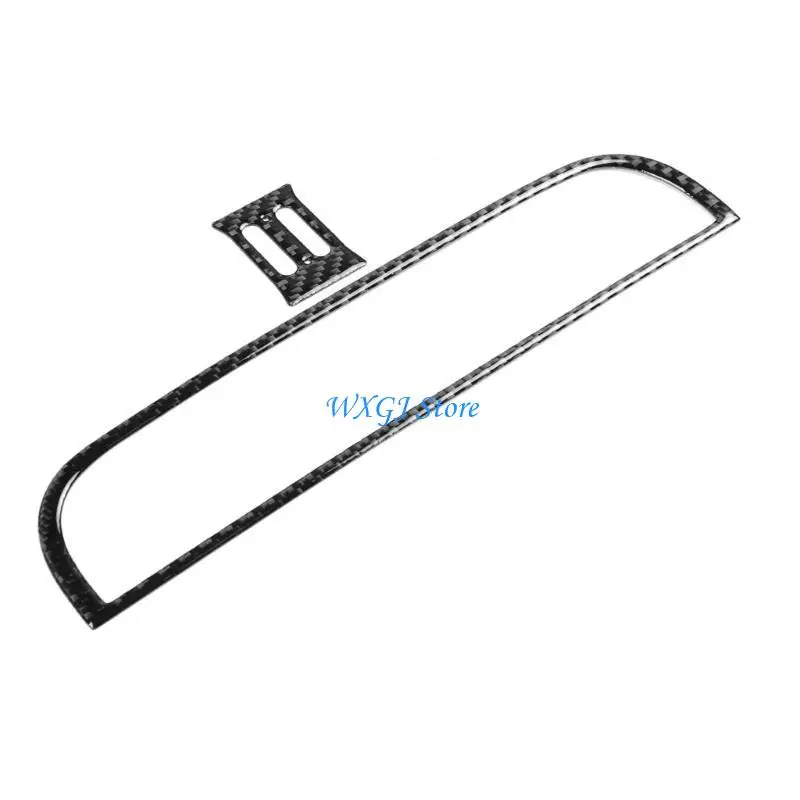 

37JE Carbon Fiber Black Stickers Cover Trim Car Interior Decorative Accessories Various Parts