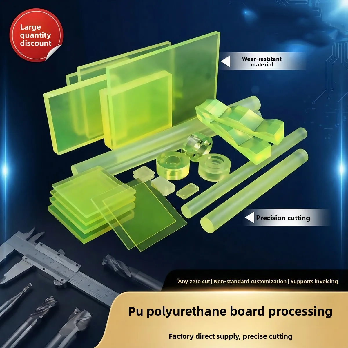 

Shock Absorber Tool Mat Translucent Polyurethane PU Plate for Leather Craft Punch Pad Elastic Rubber Die Cut Protect Desktop