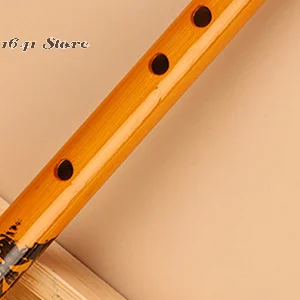 1Pc Chinese Traditional 6 Holes Bamboo Flute Vertical  Clarinet Student Musical Instrument Wooden Color Flute For Beginner