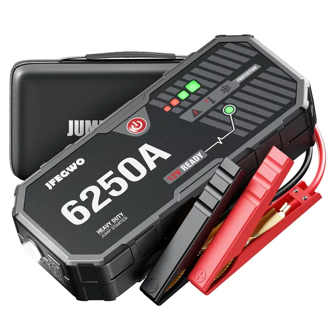 Samochód 6000A Przenośny rozrusznik 12 V Power Bank 12 V Automatyczna ładowarka akumulatorów Urządzenie rozruchowe