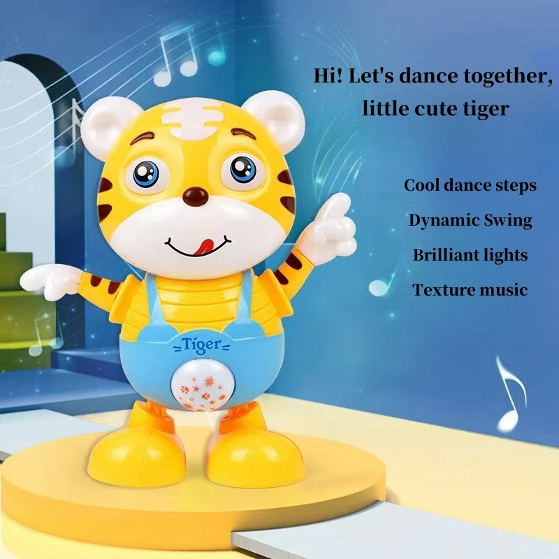 Electric Dance Robot Little Tiger Dance Robot Electric Children's Lantern Toy Children's Electric Dance Toy