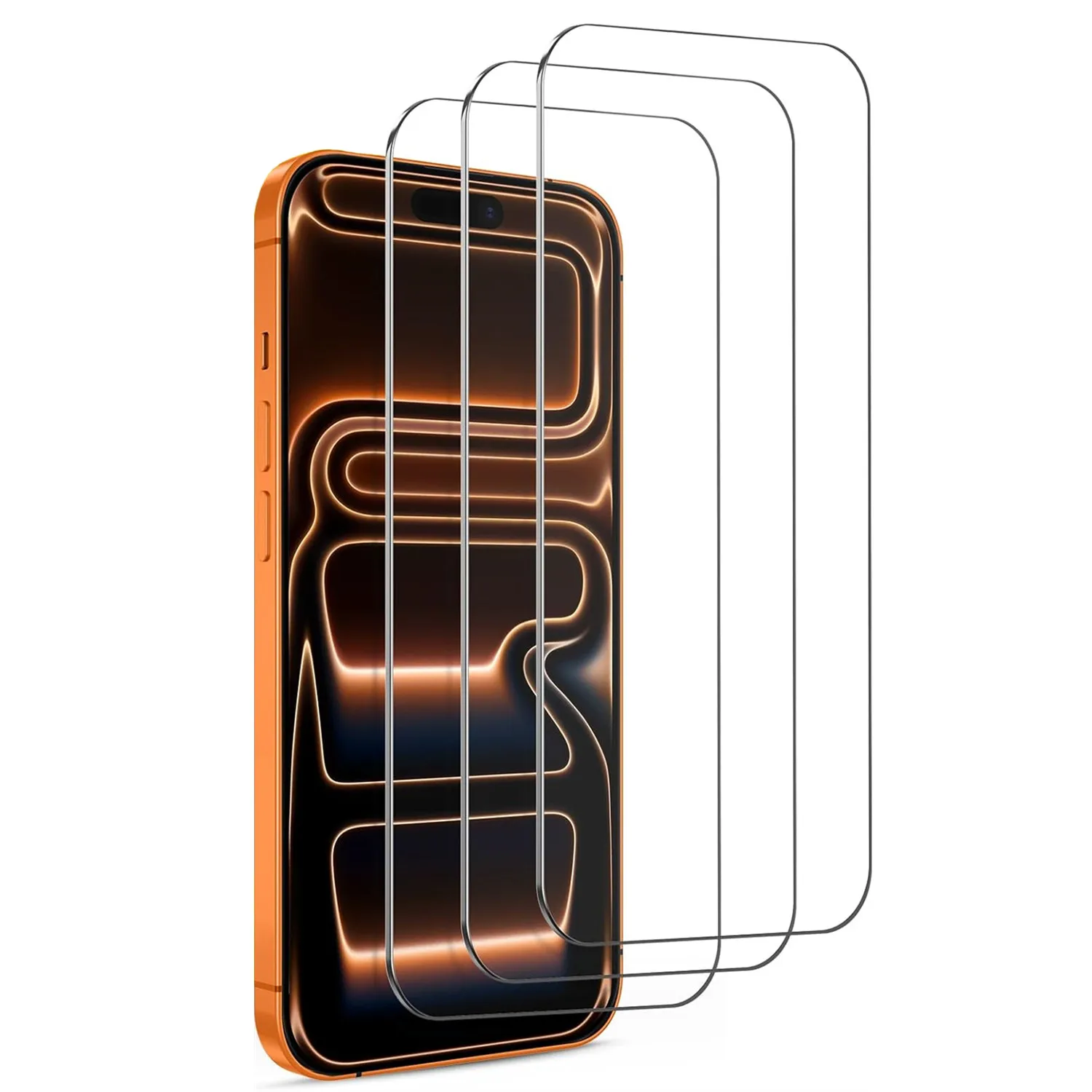 

4pcs Protective Glass On For iPhone 17 16 15 14 13 12 11 Pro XR X XS Max Screen Protector For iPhone 17Air SE20 13 12 Mini Glass