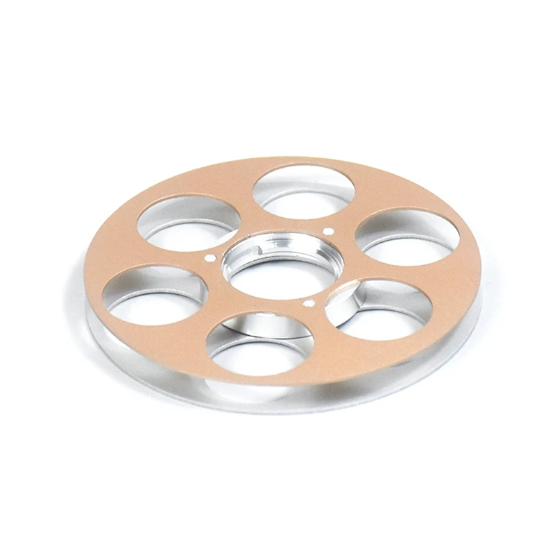 

Empty Tape Reel 6 Hole Empty Takeup Reel Audio Tape Empty Nab Hub For Nagra SN SNST Series Recorders Accessories Gold