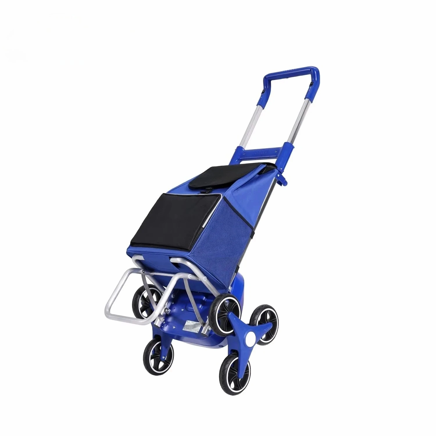 Portable Electric Stair‑climbing Cart, Small‑size Trolley for Elderly, Grocery Shopping and Outdoor Camping