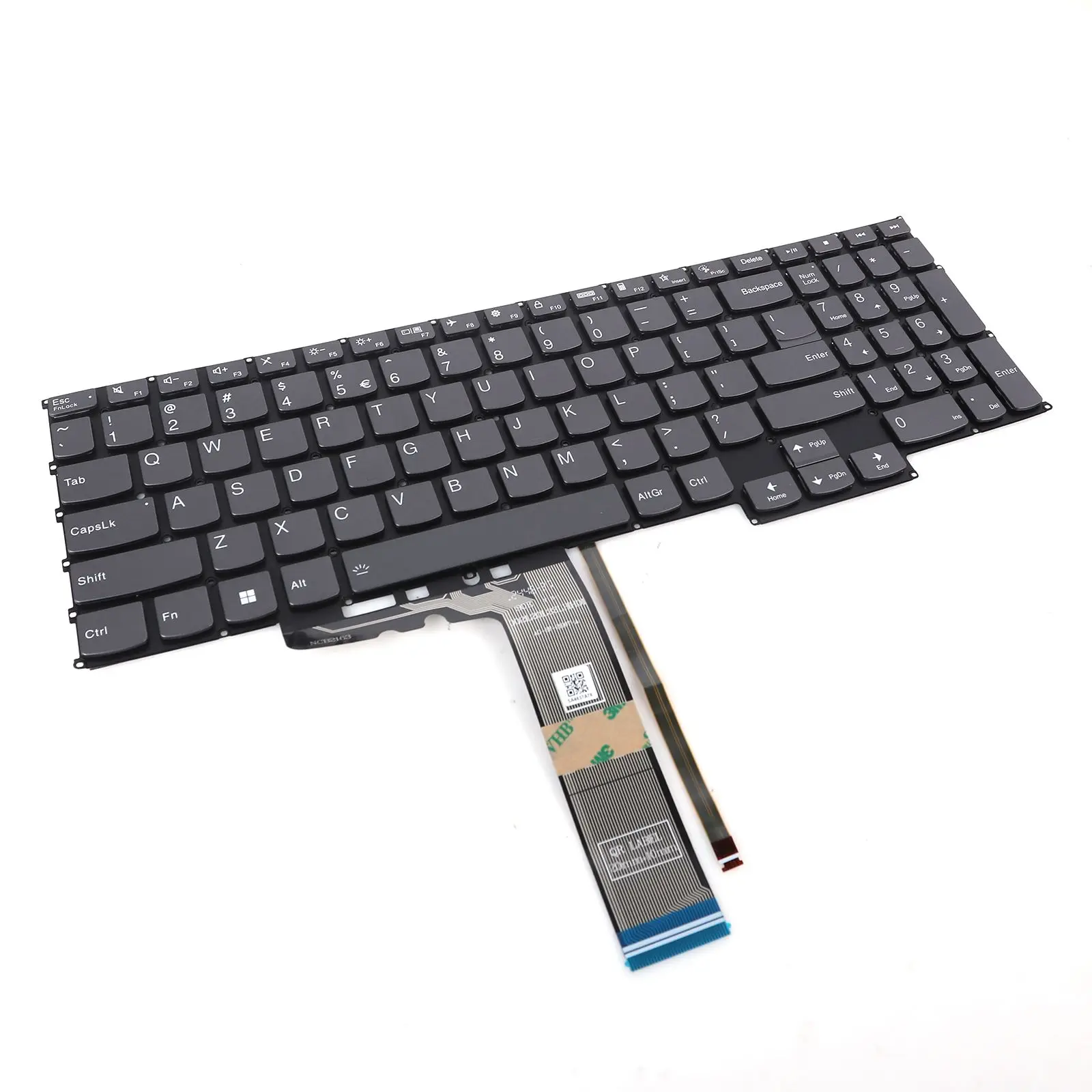US Laptop Keyboard for Lenovo ldeaPad 5 Pro 16lHU6 Pro-16ACH6 Pro-16ARH7 2021 Gray with Backlit
