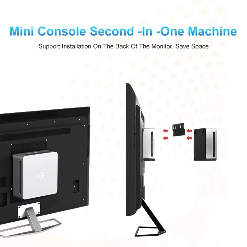 GenMachine Neuer Mini-PC AMD Ren5000 5300U Prozessor CPU Windows 10/11 2,7 GHz Bis zu 3,7 GHz DDR4 32 GB Wifi6 HDMI-PC-Gamer-Computer