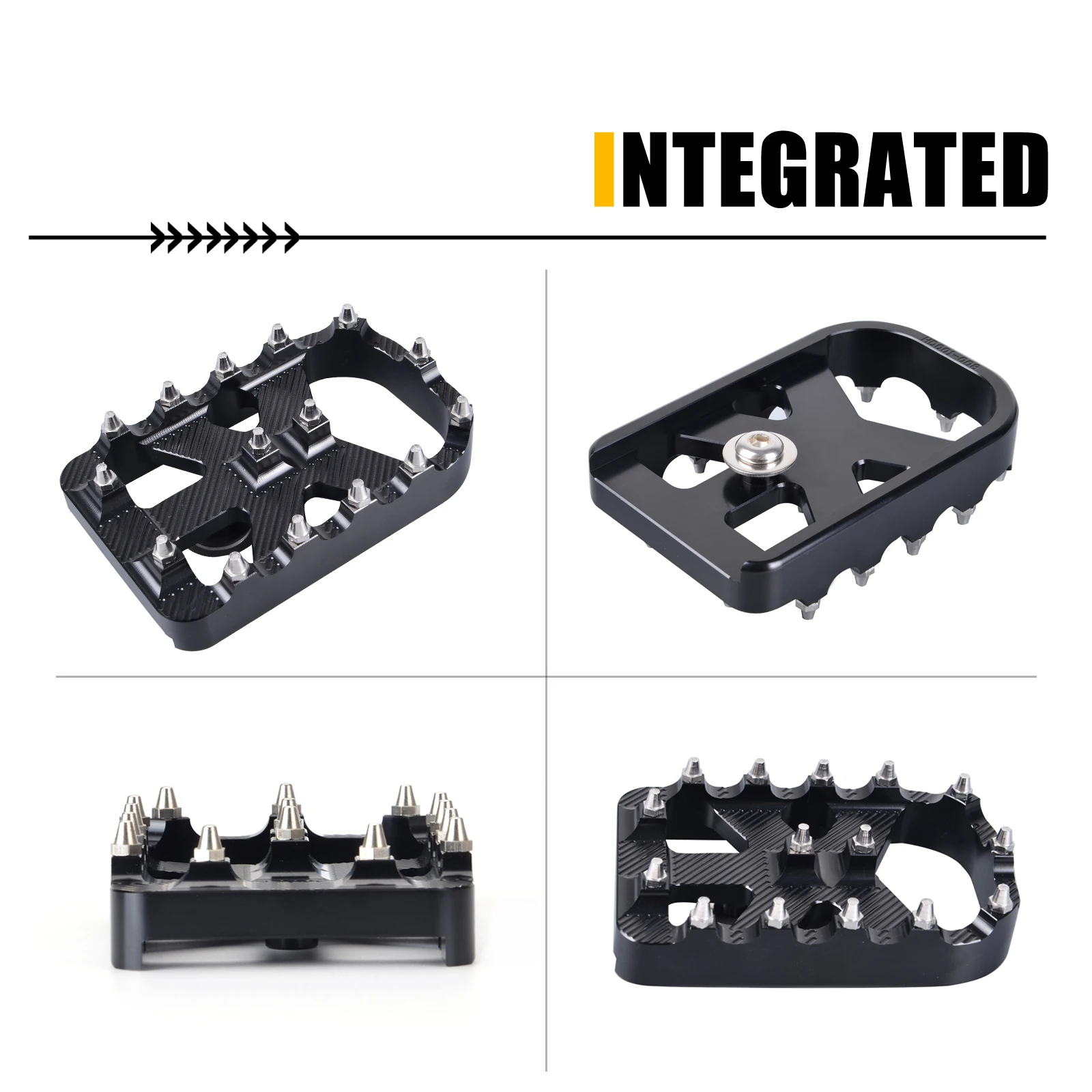 Motorcycle Foot Pegs Footrest Brake Pedal Pads Cover for Harley Softail Heritage Springer Fat Boy Deluxe FLSTN Road King FLHR
