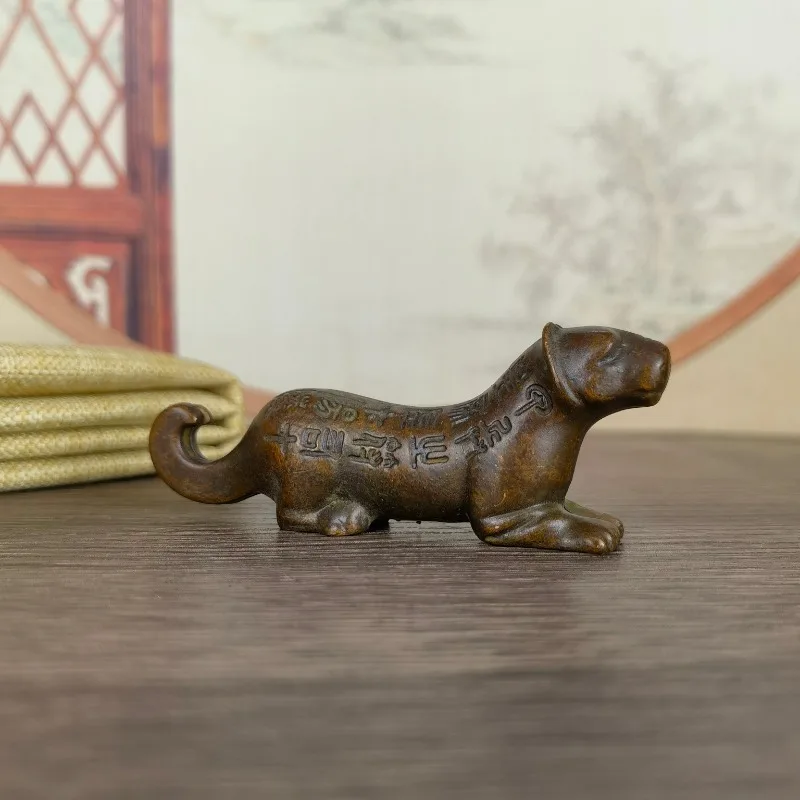 Retro Alloy Ornamental Piece Qin Du Tiger Token Yangling Tiger Token Hand-held Piece Military Token Antique Collection