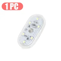 LED Touch Light Mini Wireless Car Interior Lighting Auto Roof Ceiling Reading Lamp for Door Foot Trunk Storage Box USB Charging 4