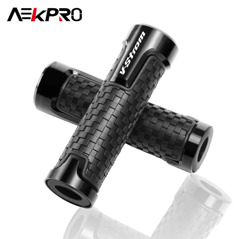 Universal Motorcycle Handlebar Grips For v-strom SV650 SV1000 V-Strom650 V-STROM1000 CNC PVC Handle Bar Rubber Gel Grips Hand