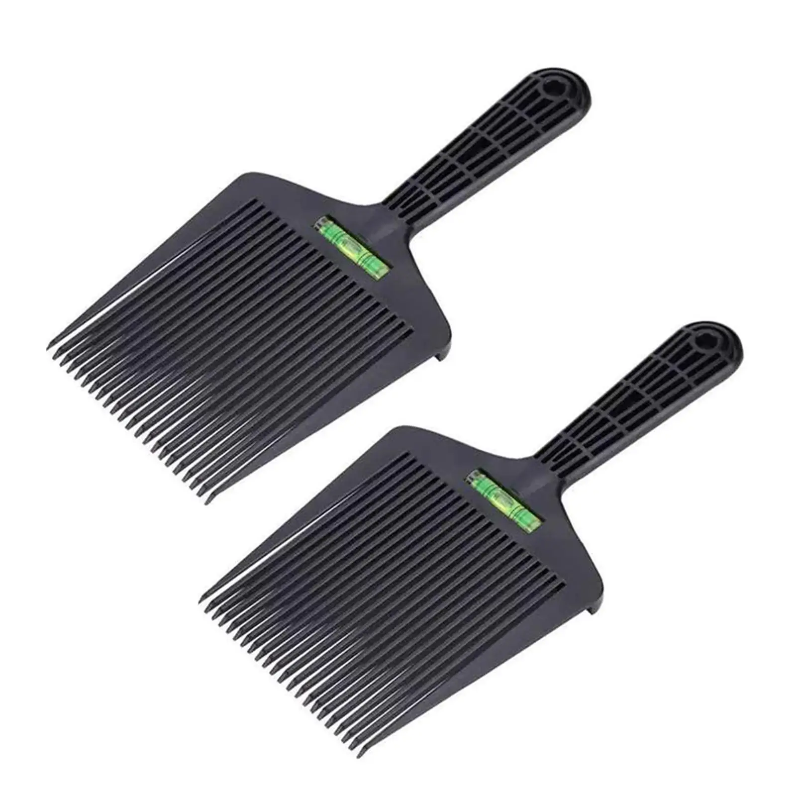 2 Pieces Flat Top Guide Comb Grooming Flat Top Comb for Travel Home Men Girl