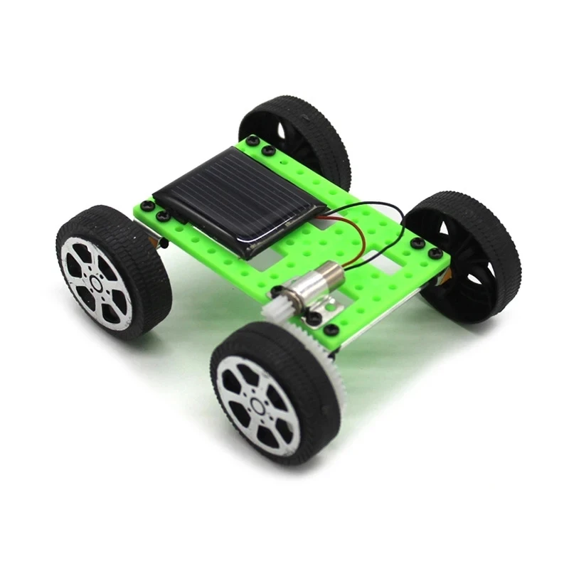 1 Stuks Duizend Kwik Mini Nr. 2 Zonne-Auto Kids Diy Handgemaakte Geassembleerde Wetenschap Experiment Speelgoed Technologie Kleine Productie