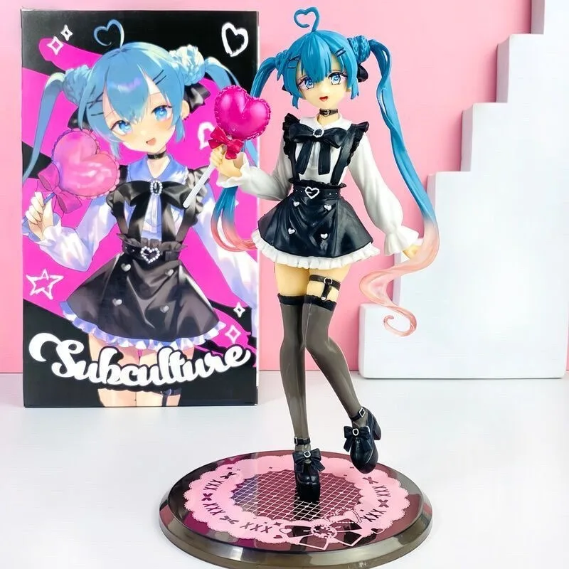 18cm Sexy Girl Hatsune Miku Anime Figure Fashion Subclture Miku Action Figure Christmas Gift PVC Collection Model Doll Toys