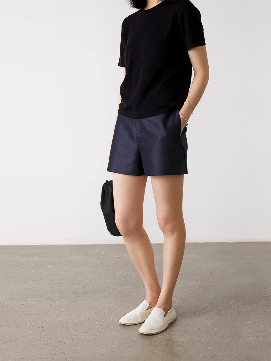 

Женская трикотажная футболка Gaoguo: повседневный элегантный топ для отдыха, дышащий, быстросохнущий, антибактериальный, из волокна Lenzing, летняя футболка