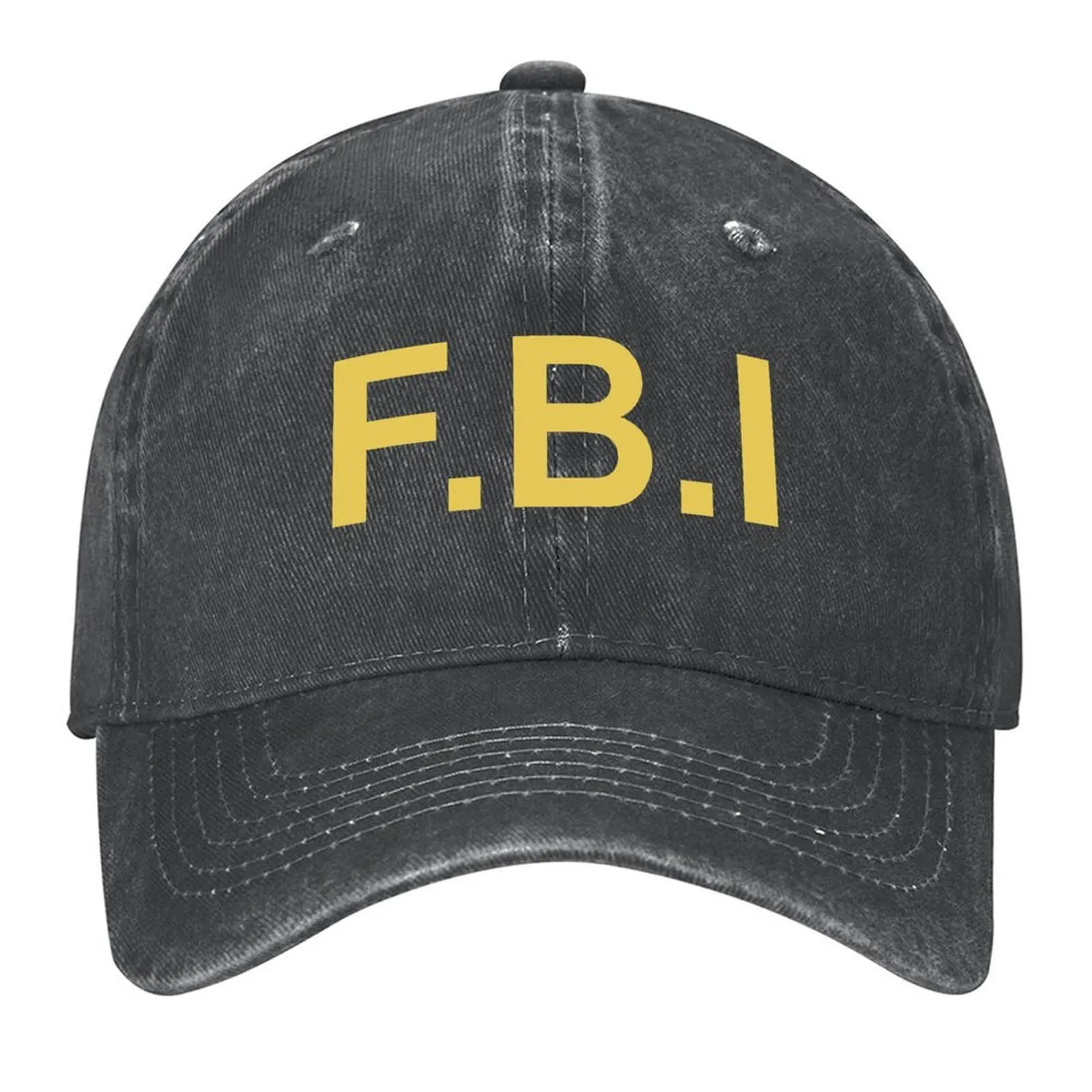 

FBI - Logo Yellow Baseball Cap Beach Bag Uv Protection Solar Hat dad hat tactical cap For Women 2025 Men's