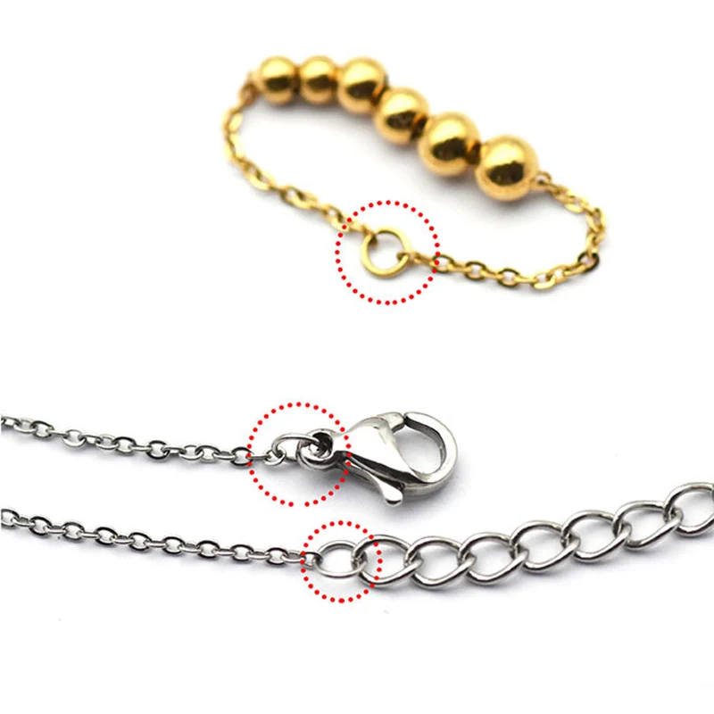 100pcs Stainless Steel Jump Rings Split Rings Necklace Bracelet Connectors Component Open Rings for DIY Jewelry Making Handmade