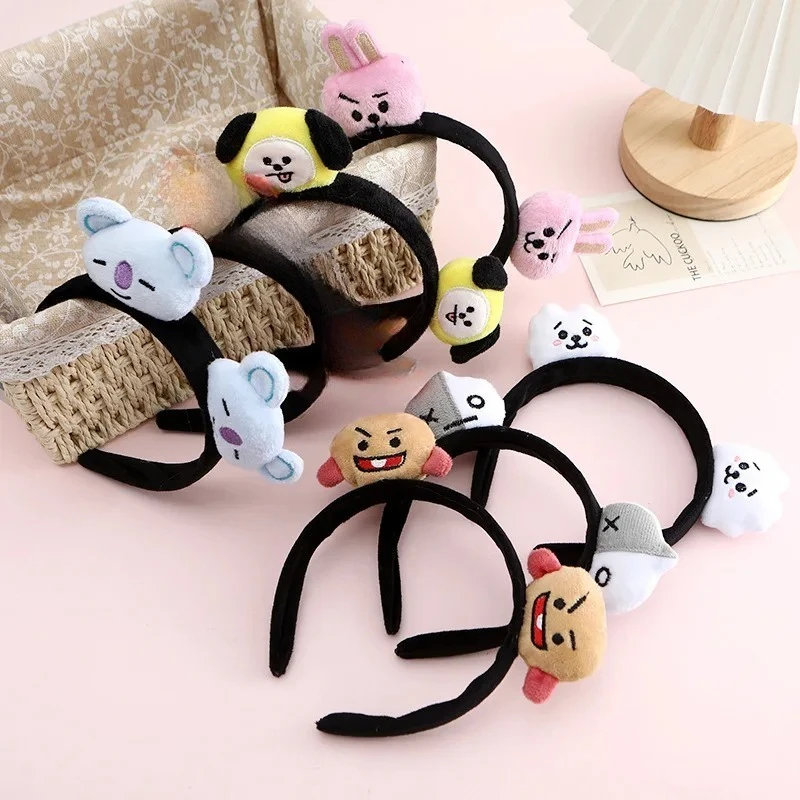

BT21 koya RJ Shooky Man Chimmy Cooky Creative Cartoon Cute Doll Headband Secondary Animation Peripheral Decoration Headband