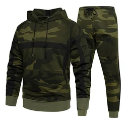 Spring And Autumn Men's Hoodie And Pants Set 3D Printed Camouflage Sportswear 2-piece Fashion Casual Street Style Suit Set