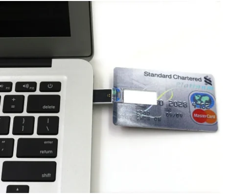 2023 Hot sales high speed credit card 128GB 256GB 512GB pen drive 32GB Bank card 64GB usb flash drive wallet card memory stick