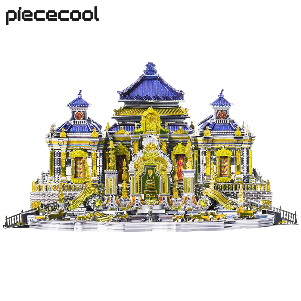 Piececool Model Building Kits The Old Summer Palace 3D Metal Puzzle Jigsaw Assembly DIY Set for Adult Relaxtion