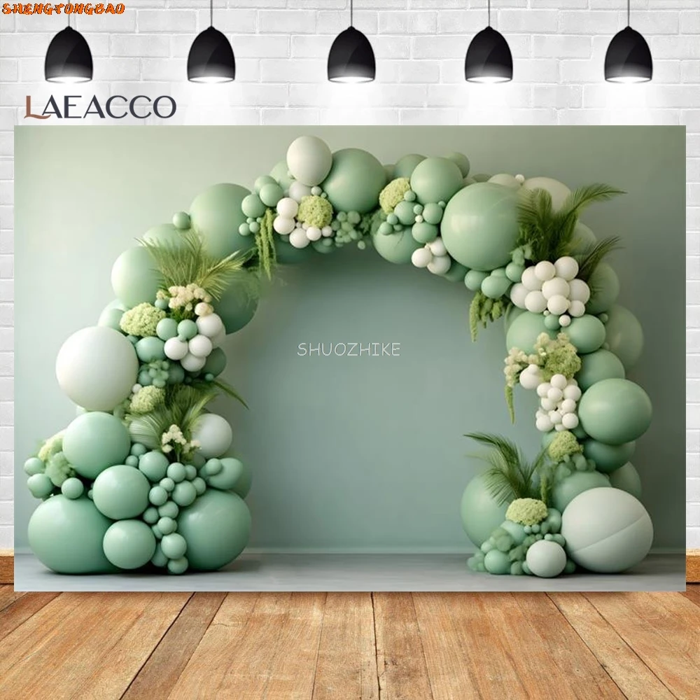 Arc de Ballons Colorés pour Décor de ix, Arrière-Plan de Voiture, Ciel Bleu, Nuage, Nouveau-Né, 1er Anniversaire, Photographie, Bannière