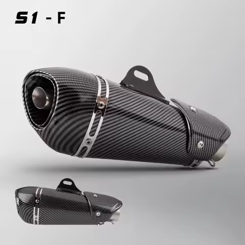 51mm Motorcycle Exhaust pipe Modified Alpha Muffler With db killer For XJ6 MT07 Z1000 CBR600RR TNT600 FZ8 MT07 R1 MT09 CBR500
