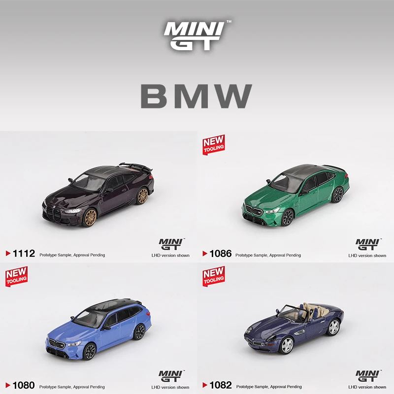 

Предпродажа MINIGT 1:64 BMW M3 Competition Touring M4 M5 Z8, литая под давлением диорама, коллекция моделей игрушек 1112 1080 1082 1086