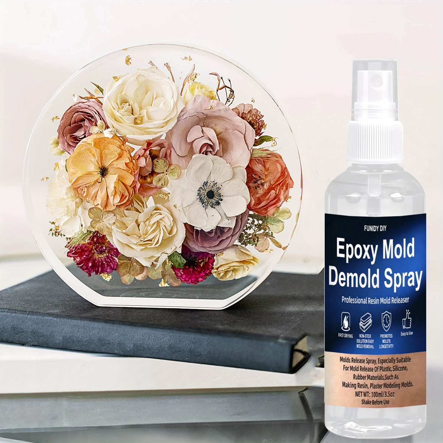 Epoxidharz-Entformungsspray - Trennmittel für Harz und Epoxidharz für müheloses und reibungsloses Entformen, universell einsetzbar auf fast allen Formen – Detail 11