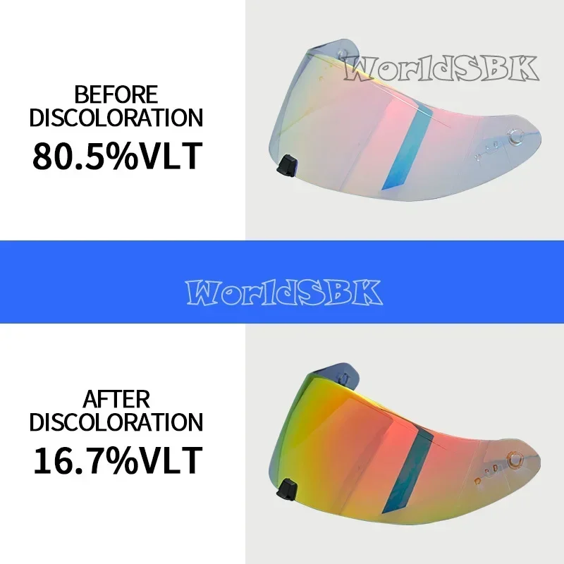 Red Photochromic Shield Visor Lenses for SCORPION EXO R420 Helmet Visor Full Face Viseira Capacete Racing Helmet Parts