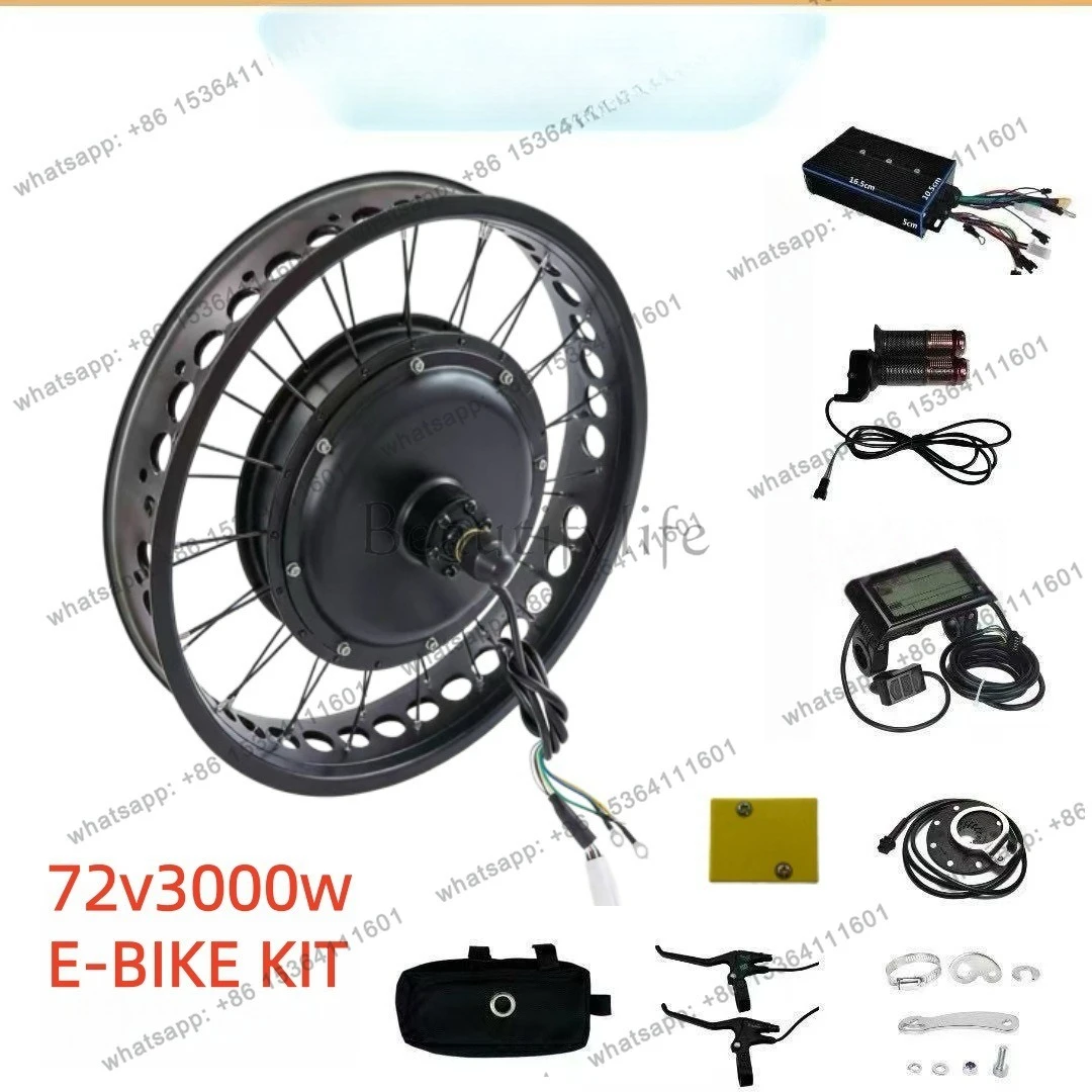 20*4.0 48-72V 3000W snowmobile rear-wheel drive kit SW900 LCD instrument panel