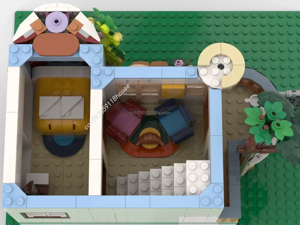 1515PCS MOC 42638 Castello modulare Bed & Breakfast Creativo Street View Modello Building Blocks Architettura Giocattoli per bambini Regalo di compleanno