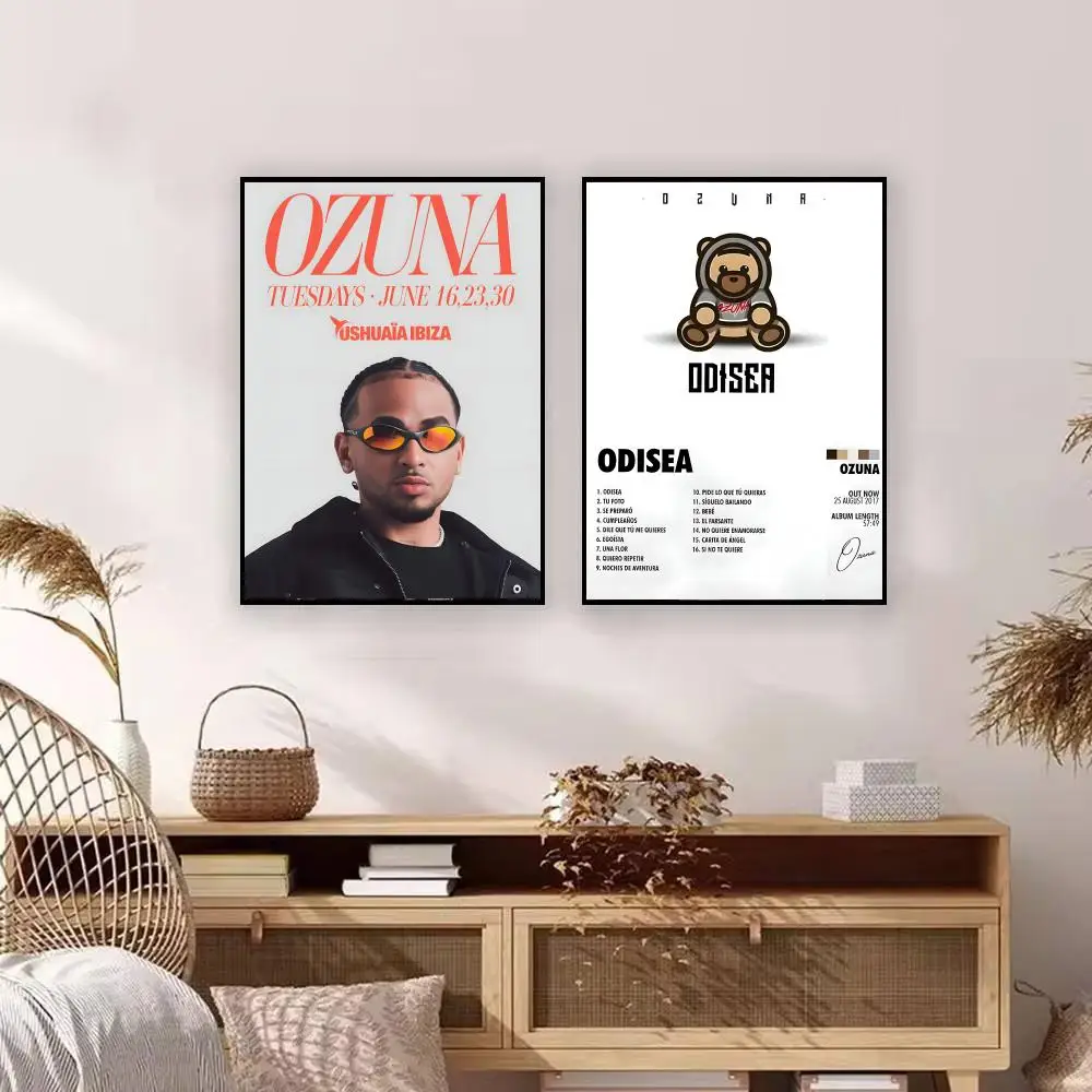 Singer O-Ozuna Poster Graffiti Art Posters, Chic Wall Decor for Home, Studio, Office & Coffee Shop