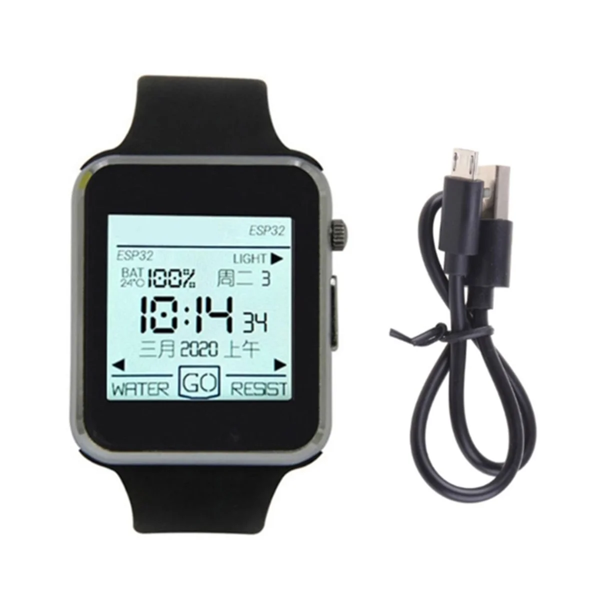 Programmierbare Uhr T-WATCH-2020 Mikrofon IPS Berührbar ESP32 WIFI Bluetooth-Kompatibel Vibration Motor Lautsprecher Drei-Achsen