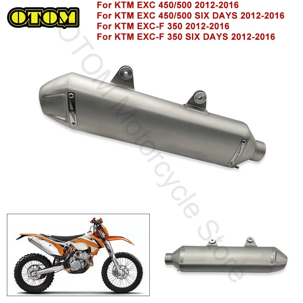For KTM Motorcycle Exhaust Muffler Exhaust Sil encer Tailpipe Connection Tube EXC 450 500 EXCF 350 78105081000 78705081000 Bikes
