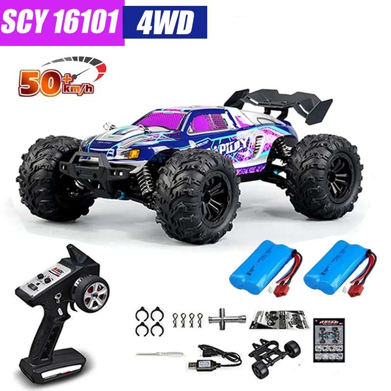 MJX VS RC Auto SCY 16101 16102 PRO 4WD 70 km/u 1/16 Hoge Snelheid Drift Monster Off-road Afstandsbestuurbare Elektrische Crawler