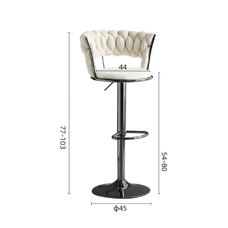 Regulowany Wysokość Krzesło Barowe w Stylu Nordyckim Nowoczesne Luksusowe Premium Wygodne Krzesło Barowe Do Salonu Taborety Barowe Meble