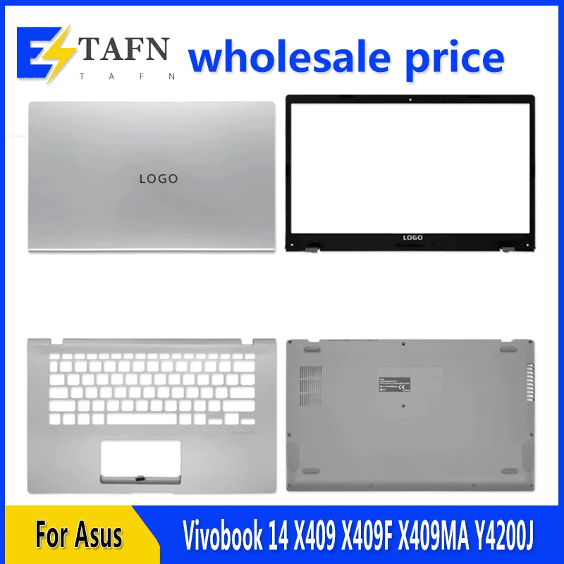 laptop lcd tampa traseira moldura frontal palmrest superior caixa inferior teclado vivobook 14 x409 x409f x409ma y4200j y4200f novo 01