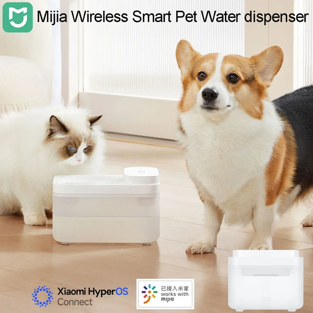 

Xiaomi Wireless Smart Pet Water Drinking Dispenser Fountain Dog Cat Automatic Pet Mute Drink Feeder Bowl Works with Mijia APP