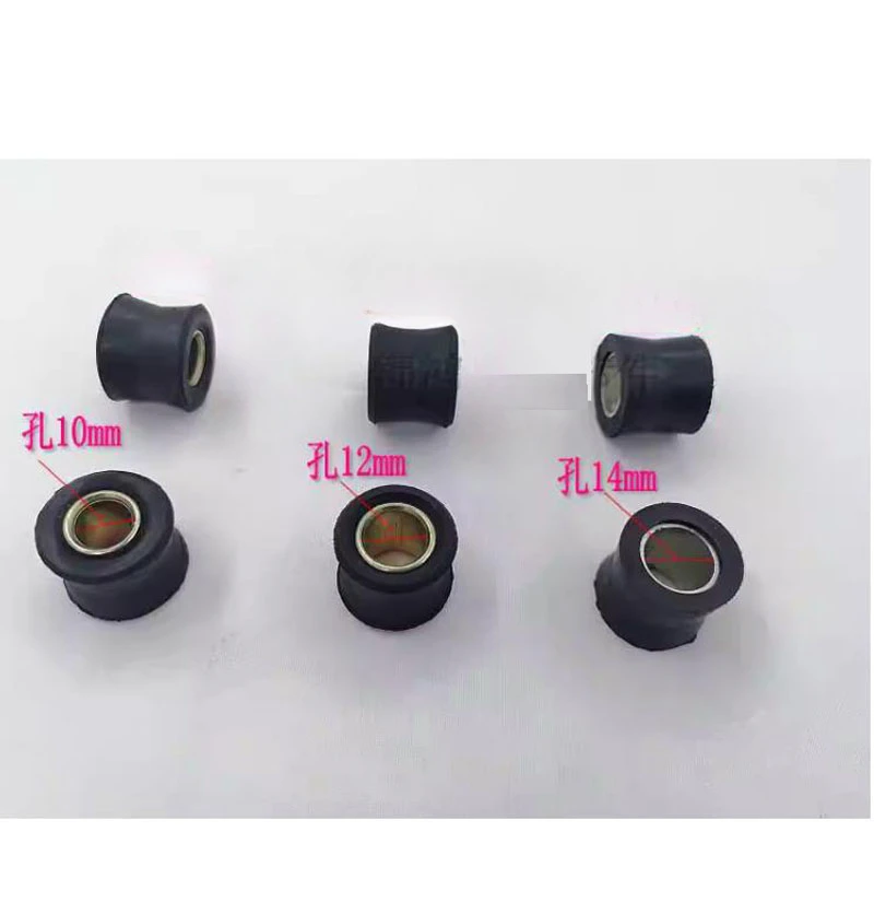 Imagem -03 - Rear Shock Absorber Rubber Sleeve Almofada Anel de Borracha Motocicleta Bucha Scooter Elétrica 10 mm 12 mm 14 mm Pcs
